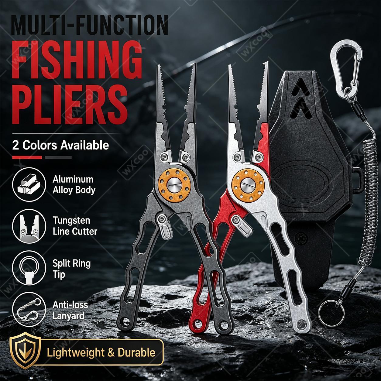 Fishing Hook Remover - Tang Pemancing Multifungsi dari Paduan Aluminium,