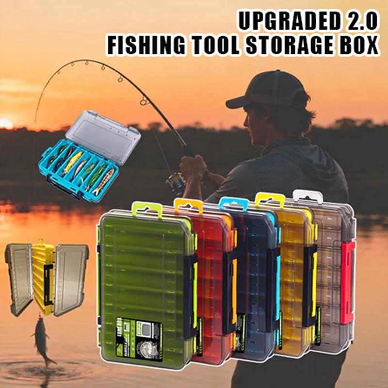 Fishing Hook Box - Kotak Peralatan Pancing Kompak Dua Sisi