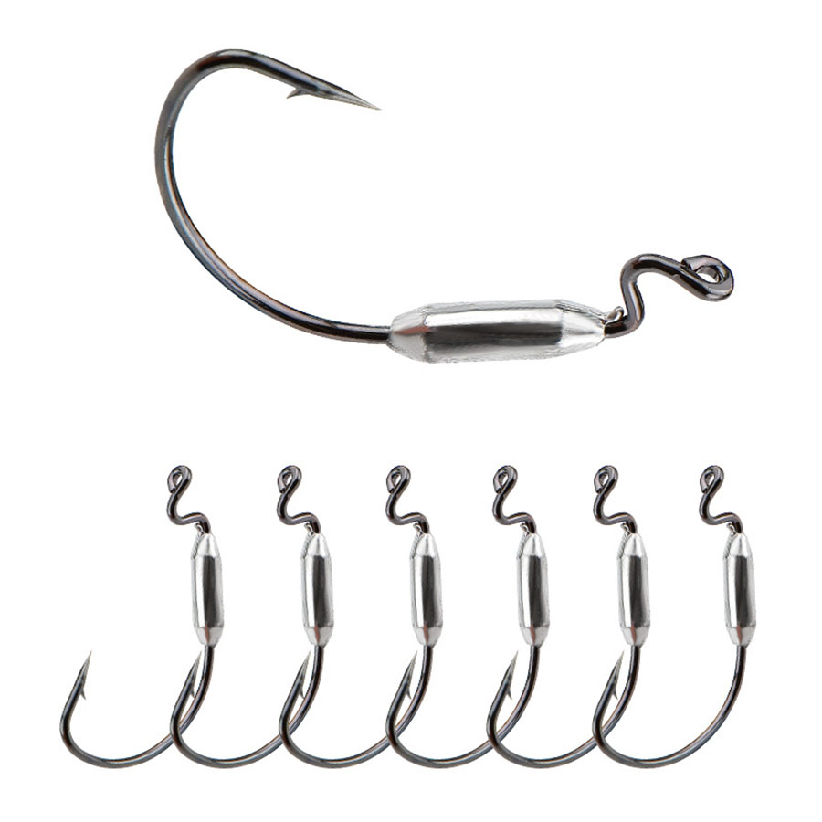 5 buah Umpan Cacing Lembut 1/0 - Fishing Hook Offset ulasan dan harga