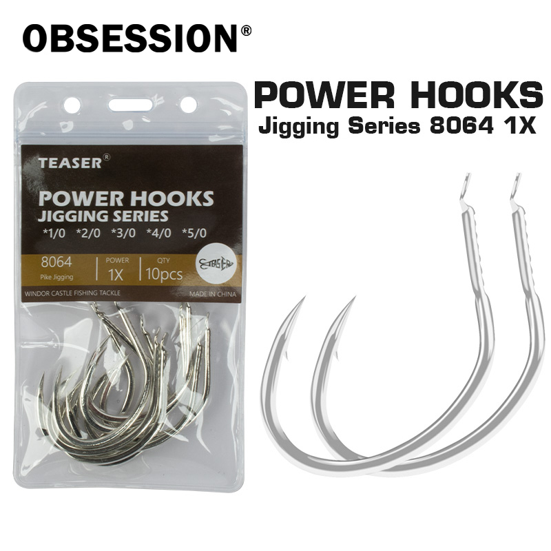 OBSESSION 10pcs/bag 8064 1X Ma - Fishing Hook Offset ulasan dan harga