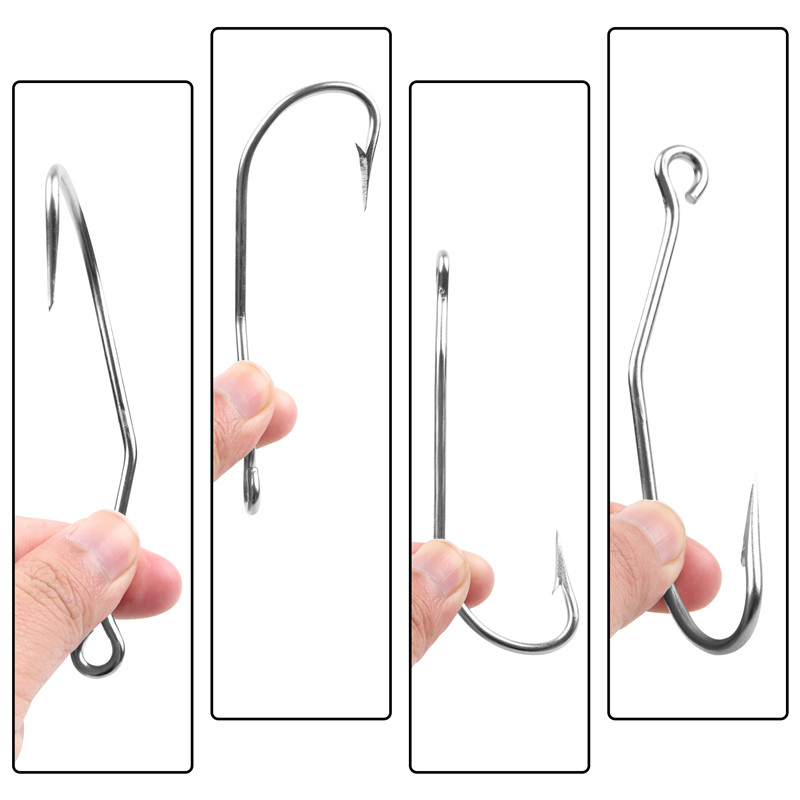 56 Pcs/Box Stainless Steel Pan - Fishing Hook Offset ulasan dan harga