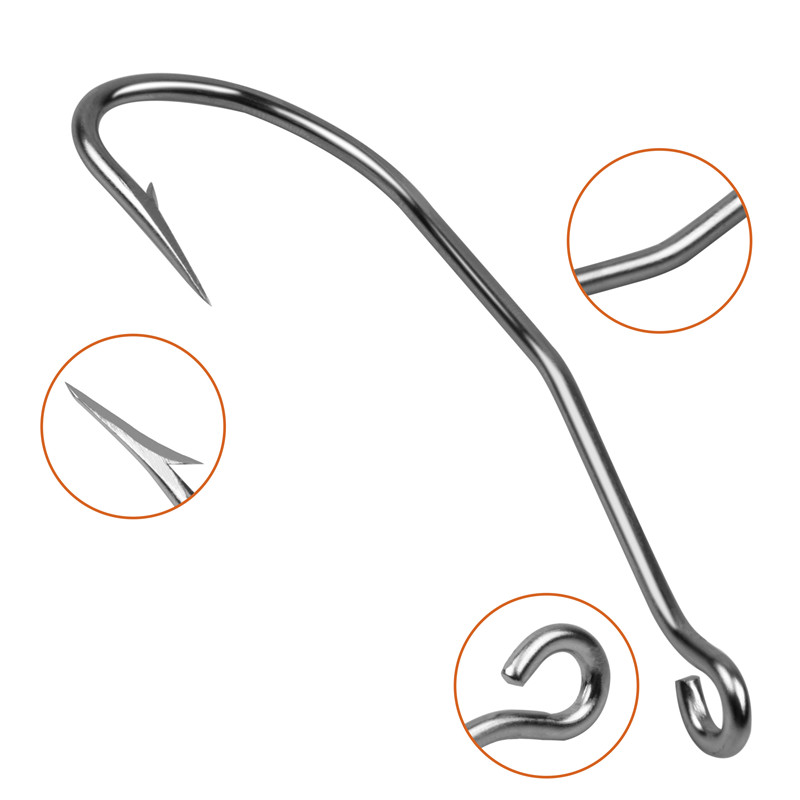 56 Pcs/Box Stainless Steel Pan - Fishing Hook Offset ulasan dan harga