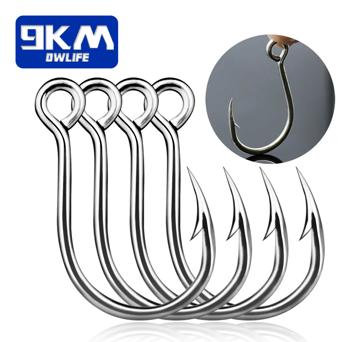 9KM Kait Pancing 25 Buah Kait  - Fishing Hook Offset ulasan dan harga