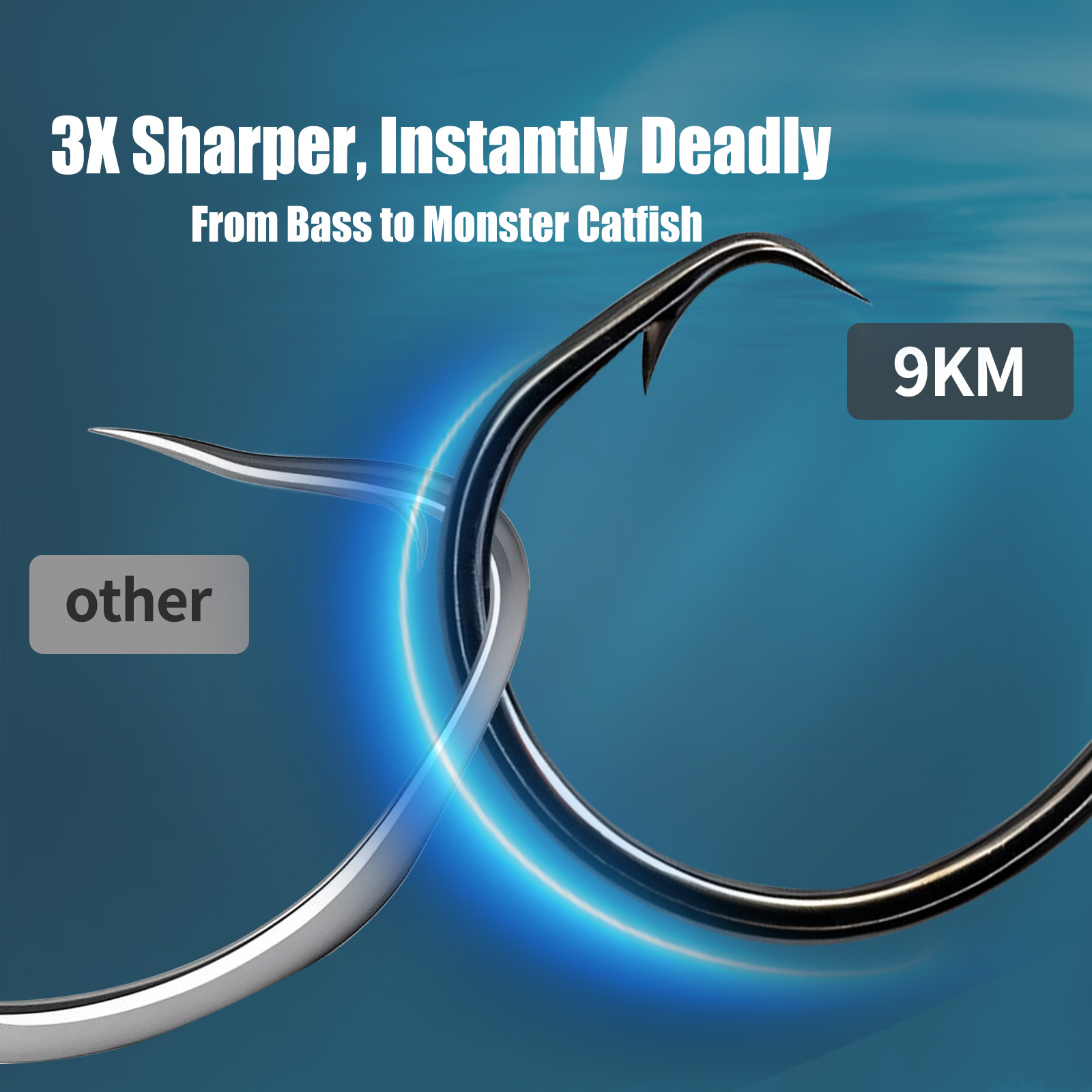 Mata Kail Pancing Lingkaran 9K - Fishing Hook Offset ulasan dan harga