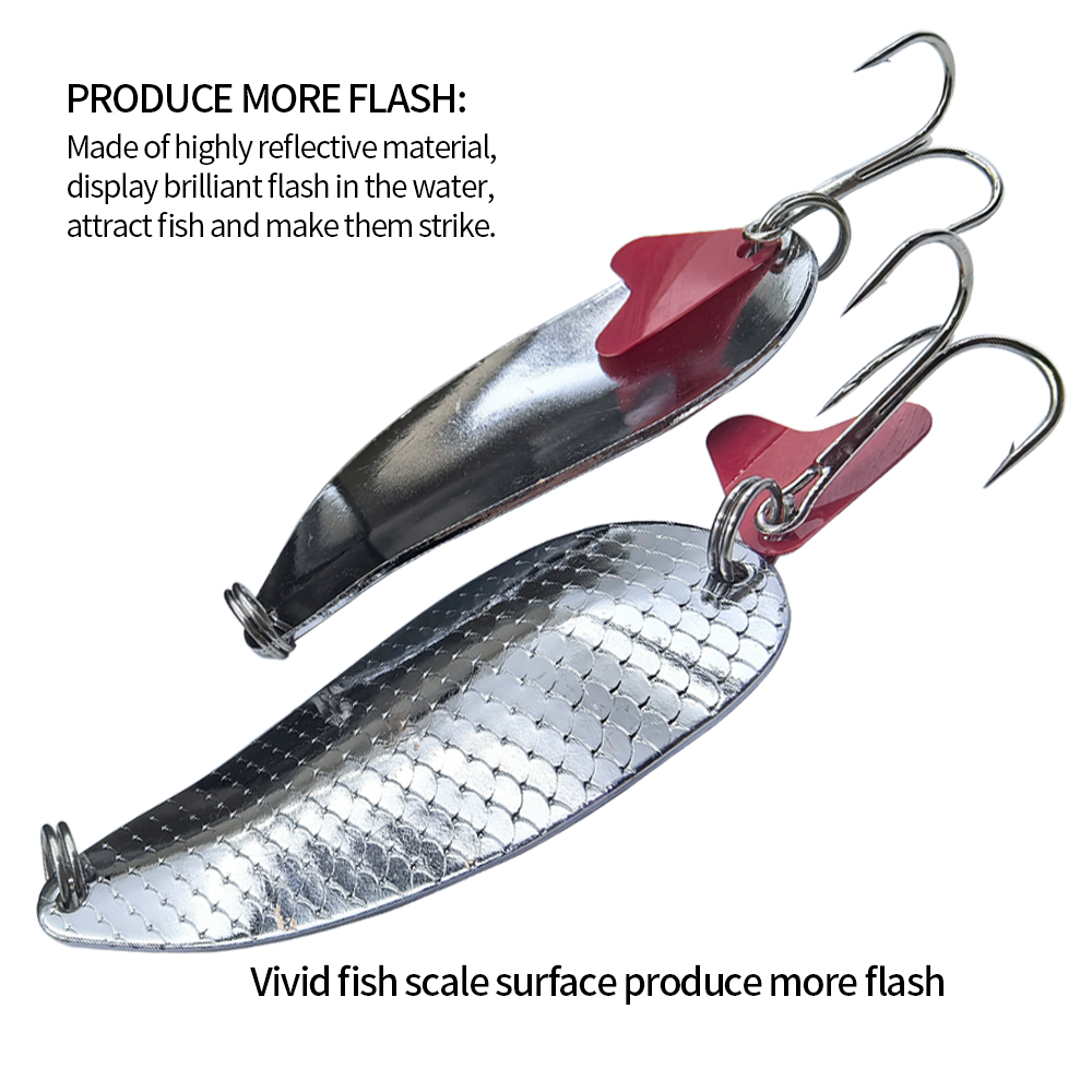 Umpan Pancing Trout Spoon Pera - Fishing Hook Treble ulasan dan harga