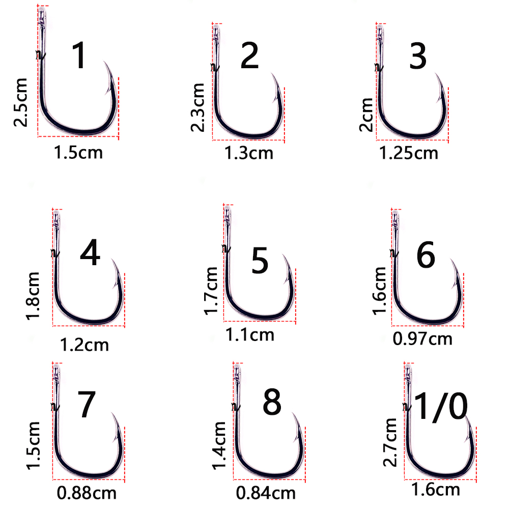 20 buah/lot Iseama 1/0 #-14 #  - Fishing Hook Assortment ulasan dan harga