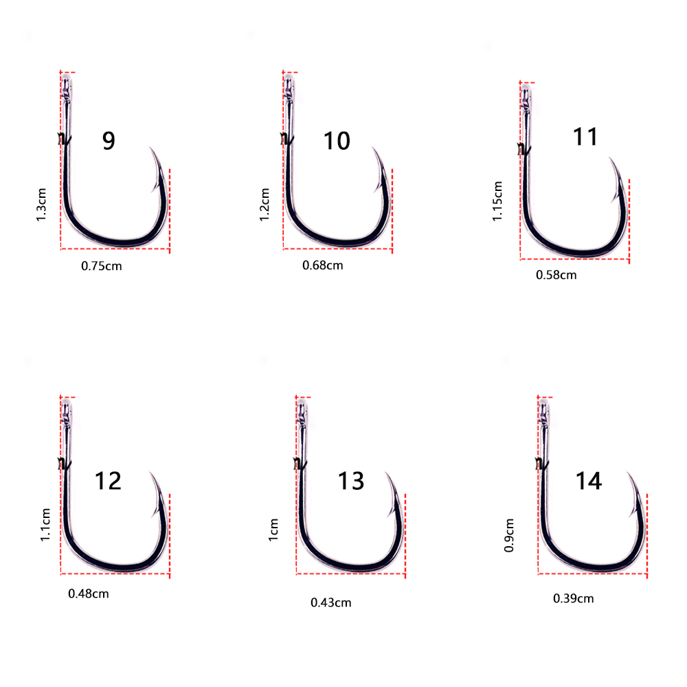20 buah/lot Iseama 1/0 #-14 #  - Fishing Hook Assortment ulasan dan harga