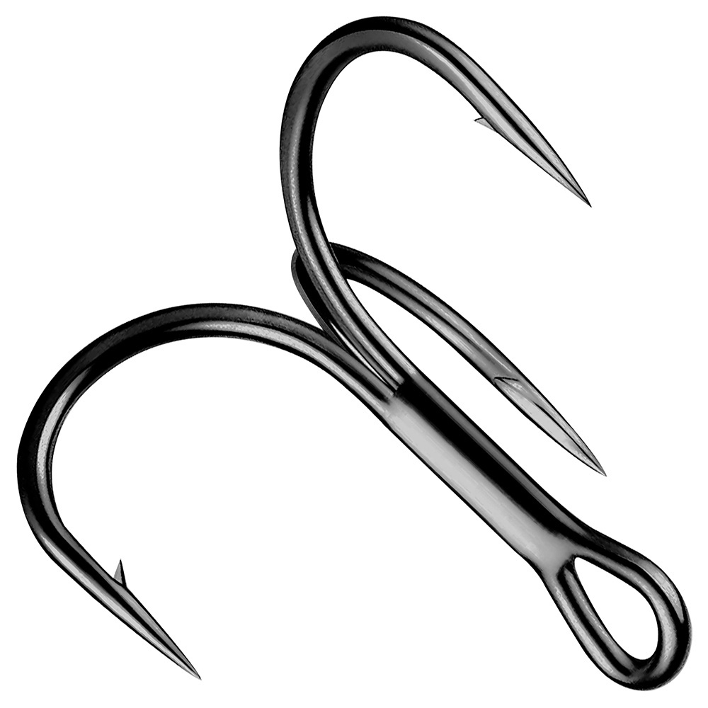 Kail Treble besar 4X kuat 1 #- - Fishing Hook Offset ulasan dan harga