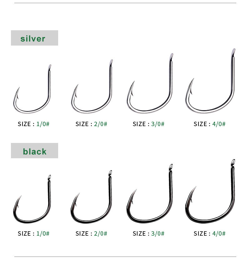 PROBEROS 50 buah 1/0 # -4/0 #  - Fishing Hook Offset ulasan dan harga