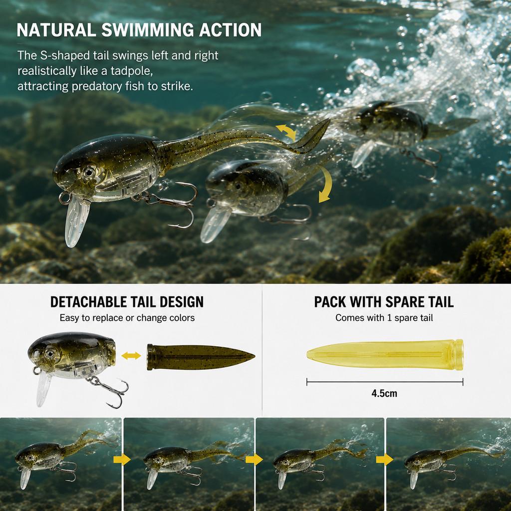 1 Buah Umpan Pancing Katak Kec - Fishing Hook Treble ulasan dan harga